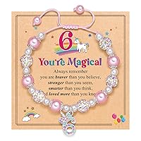 UPROMI Gifts for 6-12 Year Old Girl Unicorn Bracelet, Christmas Birthday Gifts for Daughter/Granddaughter/Niece