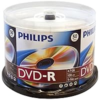 Philips 4.7 GB 16X DVD-R 50PK Spindle