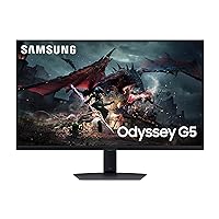 SAMSUNG 32-Inch Odyssey G50D Series QHD Fast IPS Gaming Monitor, 1ms, VESA DisplayHDR 400, 180Hz, AMD FreeSync, Adjustable Stand, Eye Saver Mode, LS32DG502ENXZA, 2024