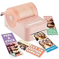 HP Sprocket Panorama Instant Portable Color Label & Photo Printer (Pink) Personalized Prints 2” x .5”- 9” on Zink Sticky-Backed Paper -Create Photobooth Strips & Custom Designs in The App