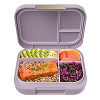 Bentgo® Modern - Leak-Resistant Bento Lunch Box For Adults, Teens, & Larger Appetites; Reusable BPA-Free Meal Prep Container with 3 or 4 Compartments, Dishwasher/Microwave Safe; 44oz (Orchid)