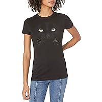 Fifth Sun Women's Kitty Face Graphic T-Shirt