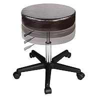 Master Massage Pneumatic/Hydraulic/Beauty/Swivel/Tattoo/Nanoskin Upholstery in Luster Stool, Coffee