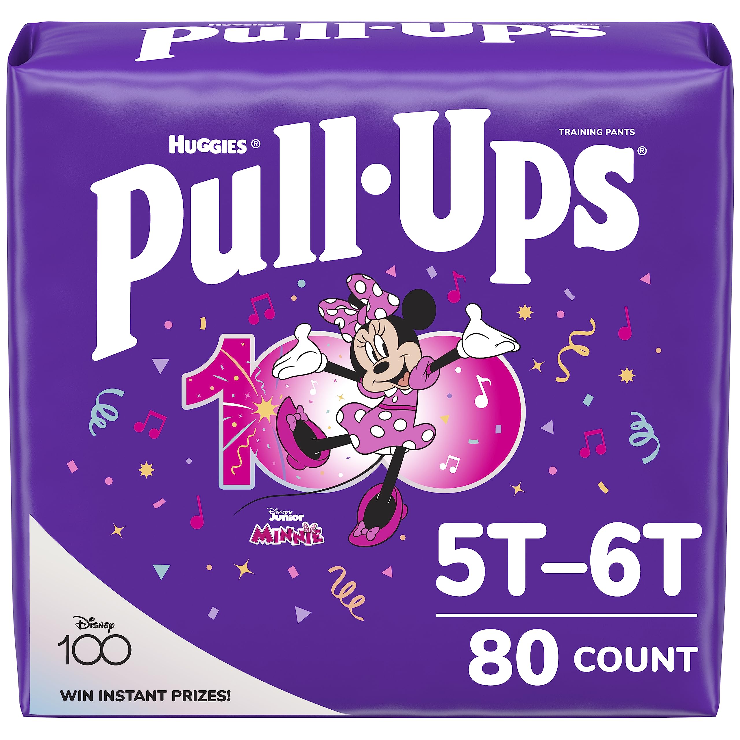 Pull-Ups Girls' Potty Training Pants, 5T-6T (46+ lbs), 80 Count
