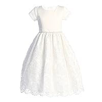 Plus Size First Communion Dress for Girls - 1st Holy Communion Dresses - Vestido Primera Comunion para Niña