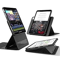 ESR for iPad Air 11 Inch Case (2024), iPad Air 5th/4th Generation Case (2022/2020), Removable Magnetic Cover, Adjustable Portrait/Landscape Stand with Raised Screen View, 9 Standing Angles, Black