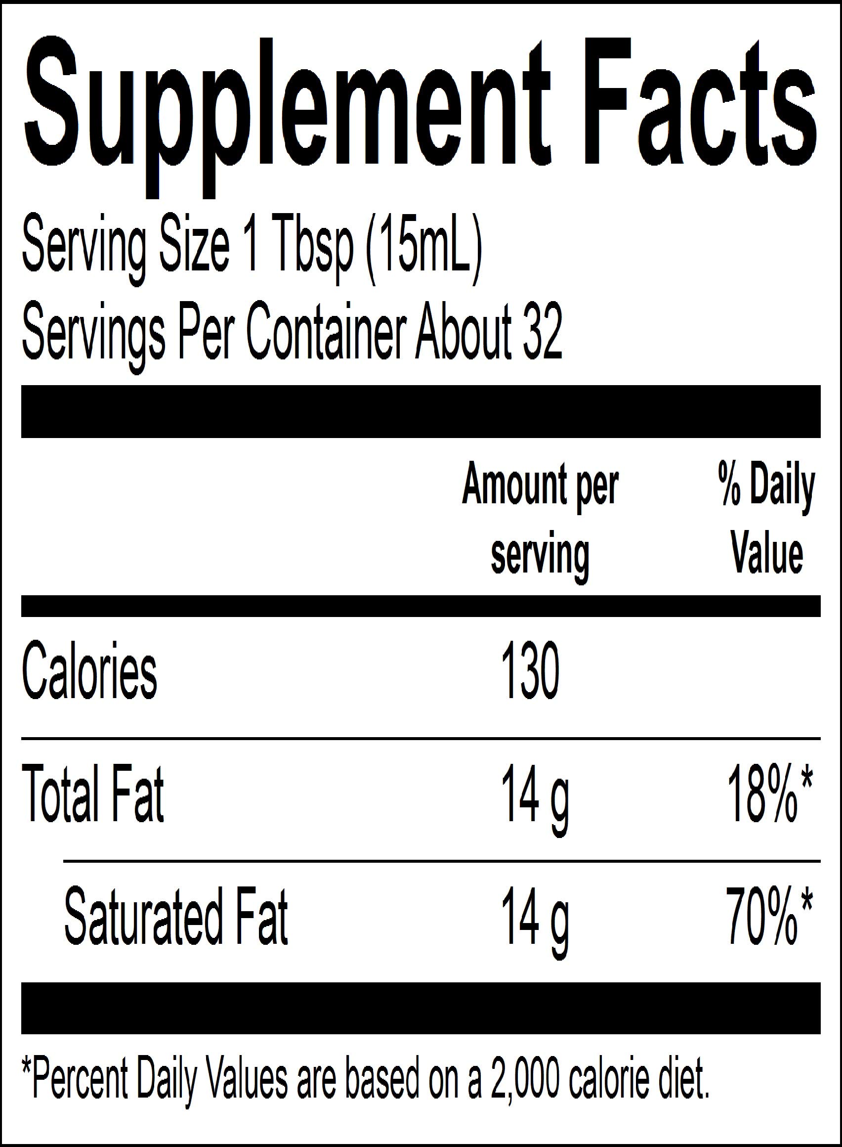 Nutiva Organic MCT Oil, 16 fl oz, Unflavored for Keto Coffee, Non-GMO Oil made from Organic Coconuts, Keto Friendly, Best MCT Oil Wellness Ketosis Supplement, 14g of C8 & C10 per serving