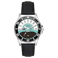 KIESENBERG Men's Watch Gift for Ford Mustang Vintage Fans Cockpit Speedo Quartz Analog Wrist Watch L-20764