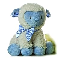 Ebba™ Playful Blessing Lamb™ Boy Lamb™ Baby Stuffed Animal - Comforting Companion - Imaginative Play - Blue 9 Inches