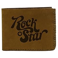 Men's Rock Star -1 Handmade Natural Genuine Pull-up Leather Wallet