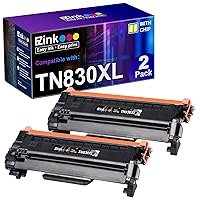 E-Z Ink (TM Compatible for Brohter TN830XL 830XL Toner Cartridges Replacement for Brother TN830 XL TN830XL 830XLToner Cartridges for Brohter HL-L2460DW HL-L2405W Printer (2 Black TN830XL 830XL Toner)