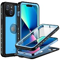 BEASTEK iPhone 13 Waterproof Case, NRE Series Shockproof Dustproof Underwater IP68 with Built-in Screen Protector Anti-Scratch Protective Cover, for Apple iPhone 13 (6.1'') (Blue)