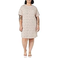 Amazon Essentials Women's Knit Jersey Sleep Tee Nightdress (Available in Plus Size)
