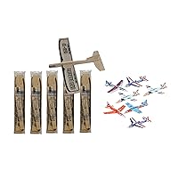 GRANITE MOUNTAIN PRODUCTS Balsa Wood and Styrofoam Airplane Toys Set - 6 Balsa Glider Kits and 6 Foam Model Toy Airplane Kits | 12 Total Planes | Classic Toys Perfect for Party Favors, Parties, BBQ's