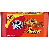 CHIPS AHOY! Chewy Chocolate Chip Cookies with Reese's Peanut Butter Cups, Family Size, 14.25 oz