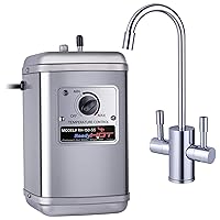 Ready Hot 41-RH-150-F560-CH Compact Water Dispenser, Manual Temperature Control, Reverse Osmosis Compatible, Includes Hot and Cold Dual-Lever Faucet, Polished Chrome