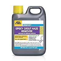 FILA EPOXYOFF, Epoxy Grout Haze Remover, Effectively Removes Epoxy Residue, The Product Can Be Applied on Vertical Surfaces, Gel, 1 QT