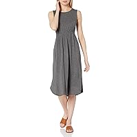 Amazon Essentials Women's Jersey Sleeveless Gathered Midi Dress (Previously Daily Ritual)