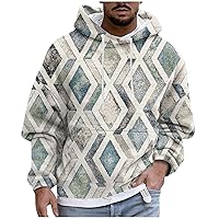 Men's Novelty Hoodies Plus Size Tie Dye Hoodie Mens Long Sleeve Vintage Graphic Fleece Hooded Pullover Sweatshirts