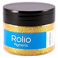 Rolio Holographic Craft Glitter - Pure Glitter - Cosmetic Grade Glitter for Resin, Makeup, Face & Body Art, Craft Supplies, Nail Decoration - One Jar - 28 Grams - 1/128