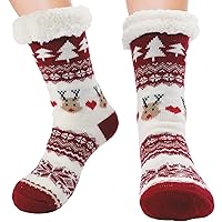 Women Winter Thick Cozy Slipper Socks Non Slip Winter Warm Fuzzy Socks Christams Gift for women