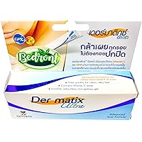 Special Advanced Formula Thai Der-matix Ultra Silicone Gel for Cosmetic Improvement of Keloids, Surgical, Burn & Hypertrophic Scars (5 grams)