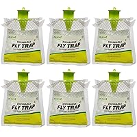 Outdoor Disposable Hanging Fly Trap - 6 Traps
