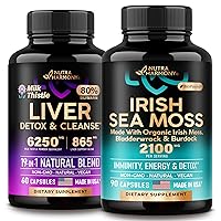 NUTRAHARMONY Liver Support Detox & Irish Sea Moss Blend Capsules
