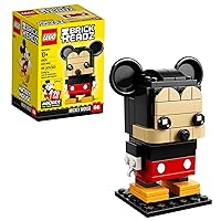 Lego 6225330 Brickheadz Mickey Mouse 41624 Building Kit (109 Piece), Multicolor