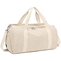 Duffle Bag for Women Girls Cute Corduroy Dance Overnight Tote Gym Sports Workout Travel Bag Teens with Shoe Compartment and Wet Pocket