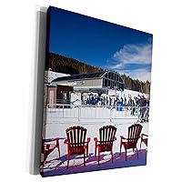 3dRose USA, Colorado, Breckenridge, ski lodge, Peak 7 -... - Museum Grade Canvas Wrap (cw_143227_1)