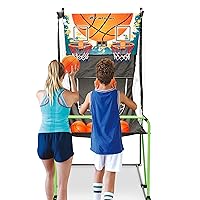 NET PLAYZ Electronic Basketball Arcade Game - Indoor Sport Games for Kids & Adults Birthday, Office Christmas Party Activities Style: Ejet Games, Black (EIR008402023)