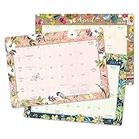 Katie Daisy 2021 - 2022 Desk Pad Calendar (17-Month Aug 2021 - Dec 2022, 18.75