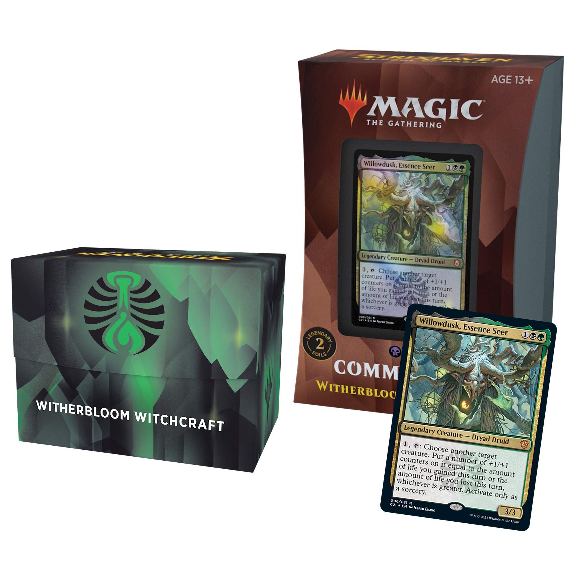 Magic The Gathering Strixhaven Commander Deck Bundle – Includes 1 Silverquill Statement + 1 Prismari Performance + 1 Witherbloom Witchcraft + 1 Lorehold Legacies + 1 Quantum Quandrix