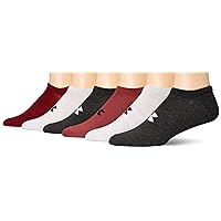 Under Armour Men's Essential Lite No Show Socks, 6-Pairs