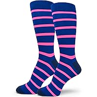 Men's Striped Dress Socks, Size 10-13