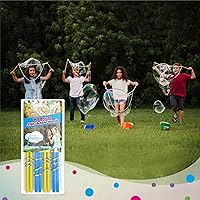 4 Big Bubble Wands: Making Giant Bubbles. Great Birthday Activity and Party Favor. Giant Bubble Solution Not Included.