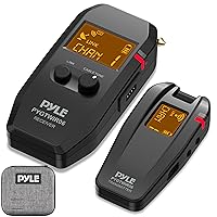 Pyle Wireless Guitar System, 5.8GHz Wireless Guitar Transmitter Receiver for Guitars Bass Violin with Ultra-Low Latency Response Lossless Transmission, Zero Background Noise, Up to 4 Channels