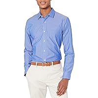 Amazon Essentials Men's Slim-Fit Wrinkle-Resistant Long-Sleeve Dress Shirt