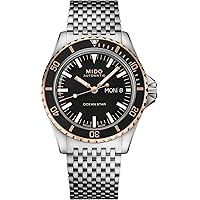Mido Diving Watch Automatic Ocean Star Tribute Bicolour M026.830.21.051.00, Metallised, l, Bracelet