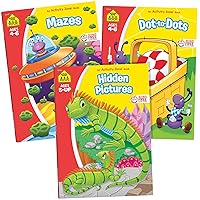 School Zone - Hidden Pictures, Mazes & Dot-to-Dot Activity Zone® 3-Pack Workbook Set - 192 Pages, Ages 4-6, Preschool, Kindergarten, 1st Grade (School Zone Activity Zone® Workbook Series) School Zone - Hidden Pictures, Mazes & Dot-to-Dot Activity Zone® 3-Pack Workbook Set - 192 Pages, Ages 4-6, Preschool, Kindergarten, 1st Grade (School Zone Activity Zone® Workbook Series) Paperback