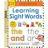Wipe Clean: Learning Sight Words: Includes a Wipe-Clean Pen and Flash Cards! (Wipe Clean Learning Books) Wipe Clean: Learning Sight Words: Includes a Wipe-Clean Pen and Flash Cards! (Wipe Clean Learning Books) Spiral-bound