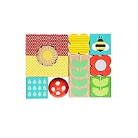 Petit Collage Busy Garden Wooden Discovery Blocks