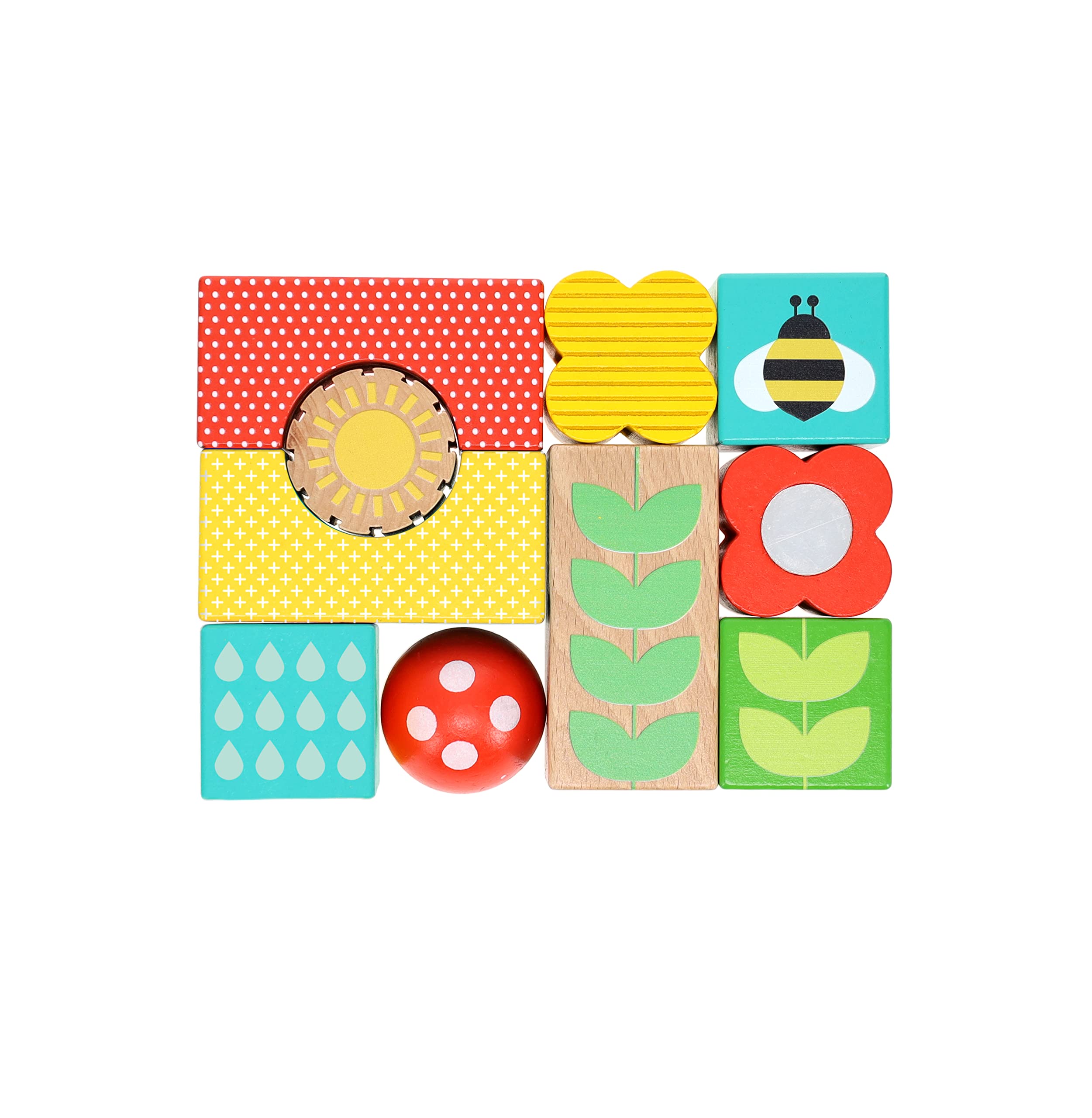 Busy Garden Wooden Discovery Blocks