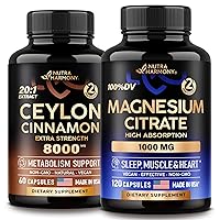 NUTRAHARMONY Ceylon Cinnamon Capsules & Magnesium Citrate Capsules