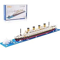 Micro Mini Blocks Building Set Architecture Titanic Cruise Ship Modle Kit, a DIY Mini Bricks for Adults and Toys Gifts for Kids 1872 PCS