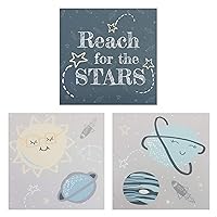 Trend Lab 3 Piece Canvas Wall Art, Happy Planets