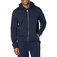 Amazon Essentials Men's Lightweight Long-Sleeve French Terry Full-Zip Hooded Sweatshirt (Available in Big & Tall)