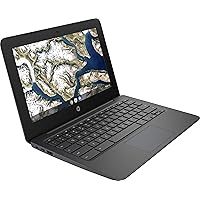 HP Chromebook 11.6 Inch Laptop, Intel Celeron N3350 up to 2.4 GHz, 4GB LPDDR2 RAM, 32GB eMMC, WiFi, Bluetooth, Webcam, Chrome OS + NexiGo 128GB MicroSD Card Bundle