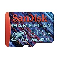 SanDisk 512GB Gameplay microSD Memory Card for Mobile Gaming - Up to 190MB/s, for Handheld Console Gaming - SDSQXAV-512G-GN6XN